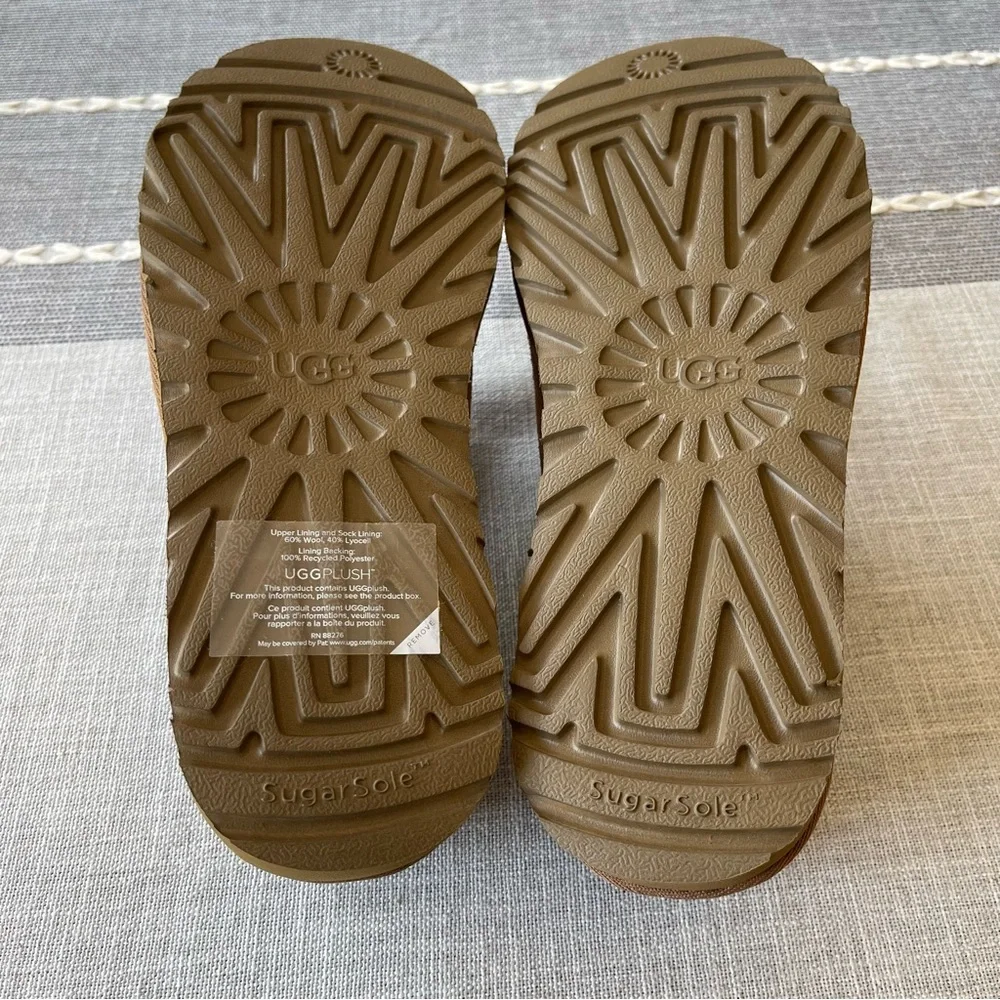 New UGG Tasman Slippers Chestnut Brown Womens Size 8 - Picture 8 of 11